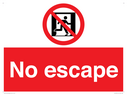 no-escape-sign-red-background-with-white-text-running-man-in-a-prohibition-circl~